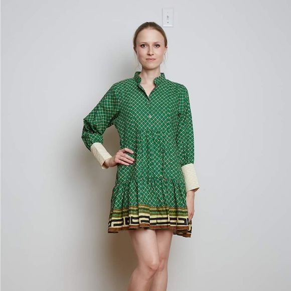 Unique Mini Dress with Button Cuffs S - Picture 1 of 6